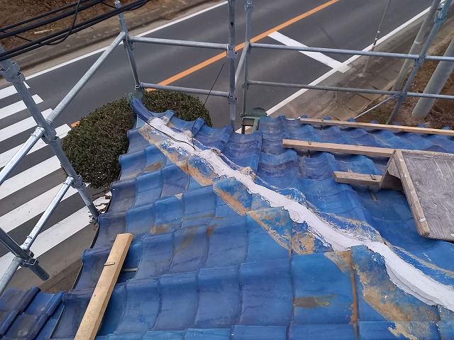 南蛮漆喰の施工